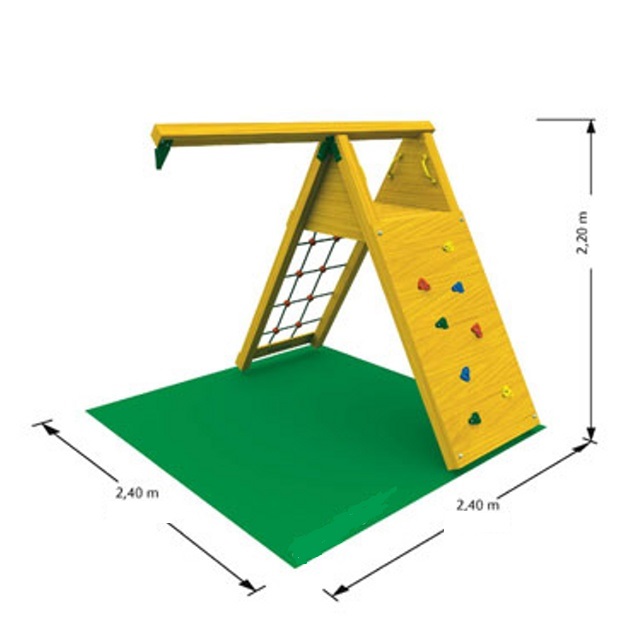 Hojdačka, lezecká stena a lezecká sieť 300cm outlet