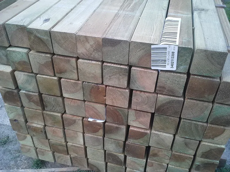 Drevený hranol severská borovica 88 x 88 x 2700mm upravená tlakom