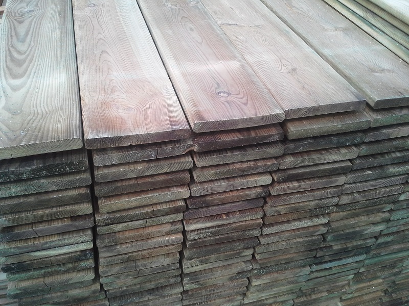 Drevená doska severská borovica 18 x 140 x 3600mm upravené tlakom