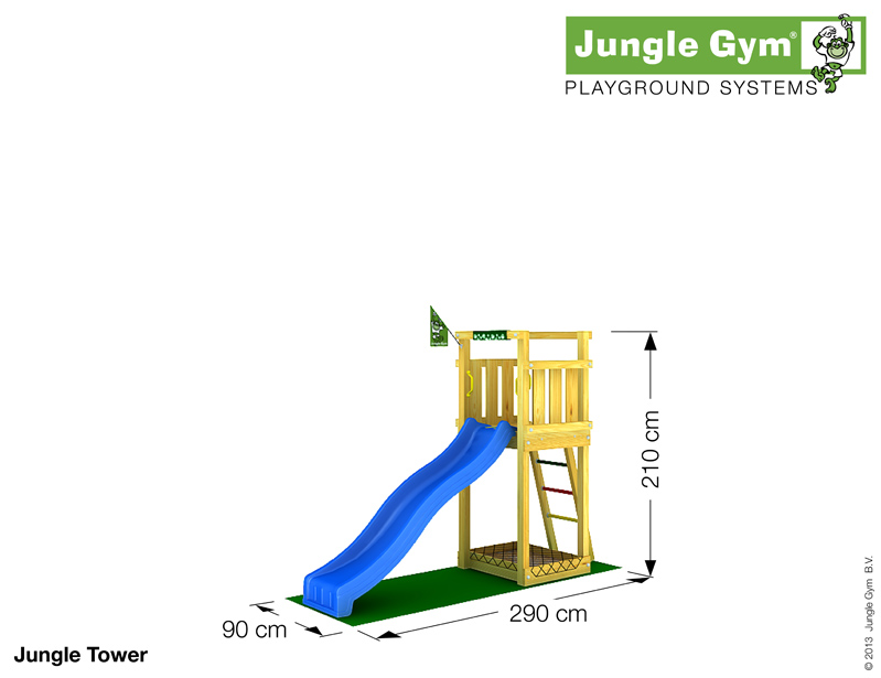 Domček Jungle Tower + šmykľavka + pieskovisko + dvojmiestna hojdačka 240cm + ZDARMA volant a ďalekohľad