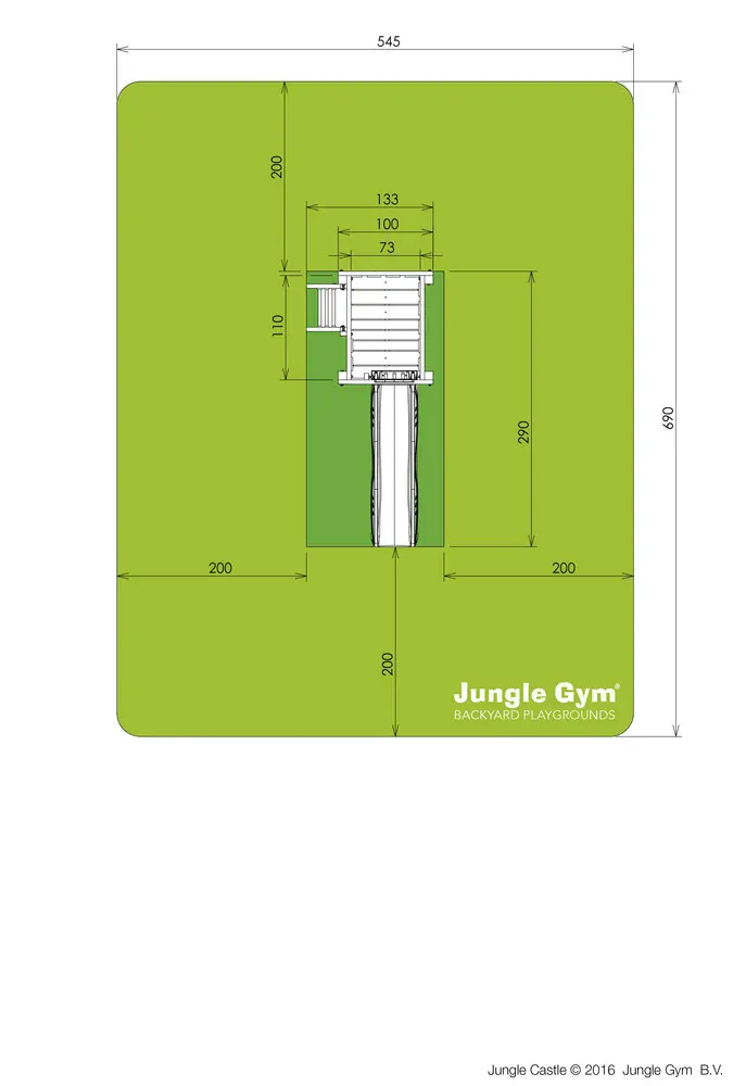  Drevený domček Jungle Castle + Dvojmiestna hojdačka 240cm  + ZDARMA 2ks hojdačka+volant a ďalekohľad 